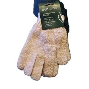 EcoTools Exfoliating Bath & Shower Gloves pink NEW NWT